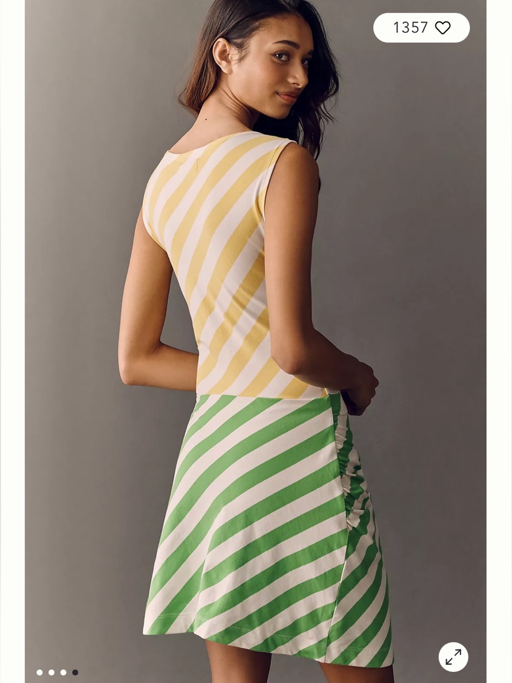 NWT Daily Practice Striped Mini Wrap Dress Size Medium - Picture 4 of 6